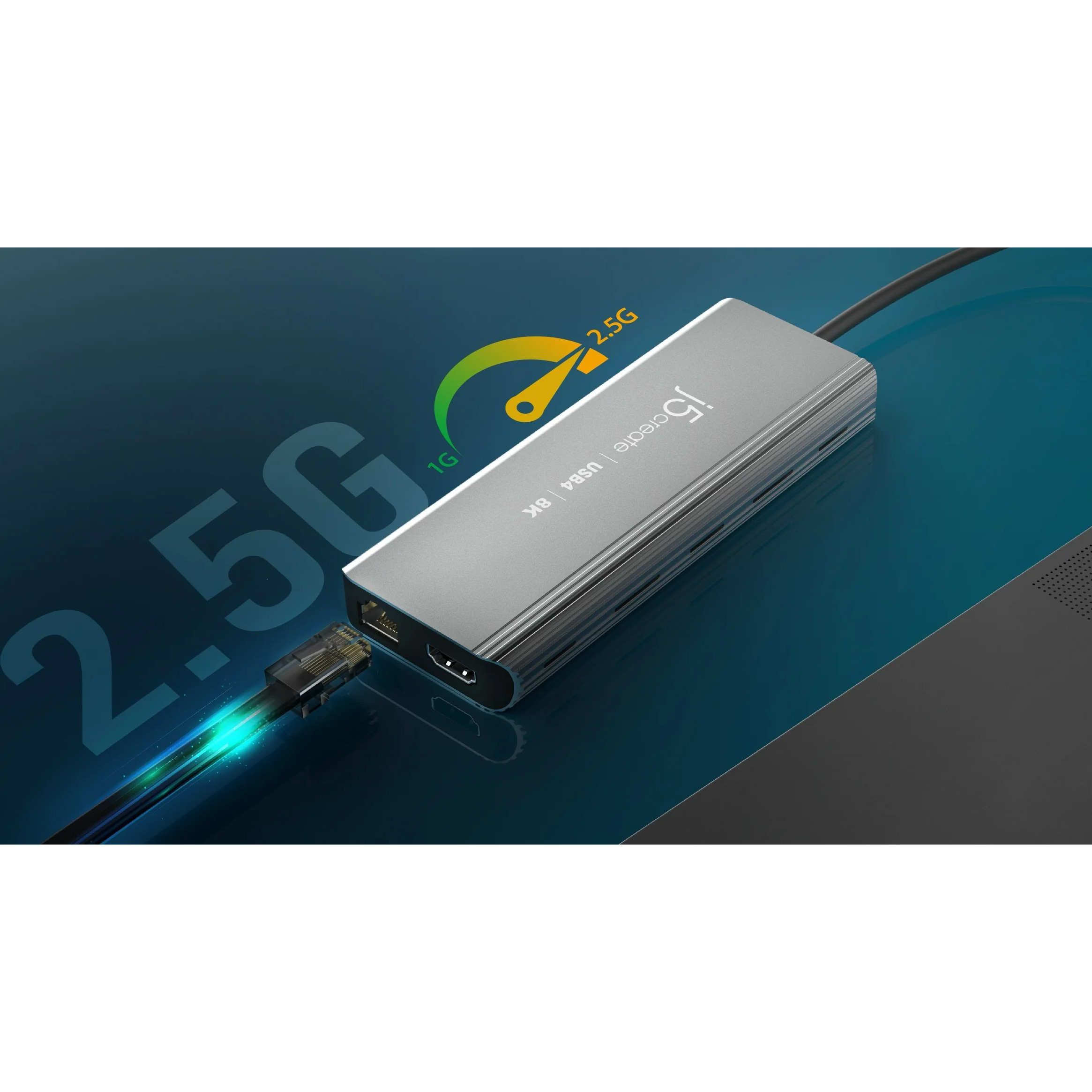 Порт-реплікатор J5CREATE 6-in-1 USB4 8K Multi-Port Hub (JCD403-N)