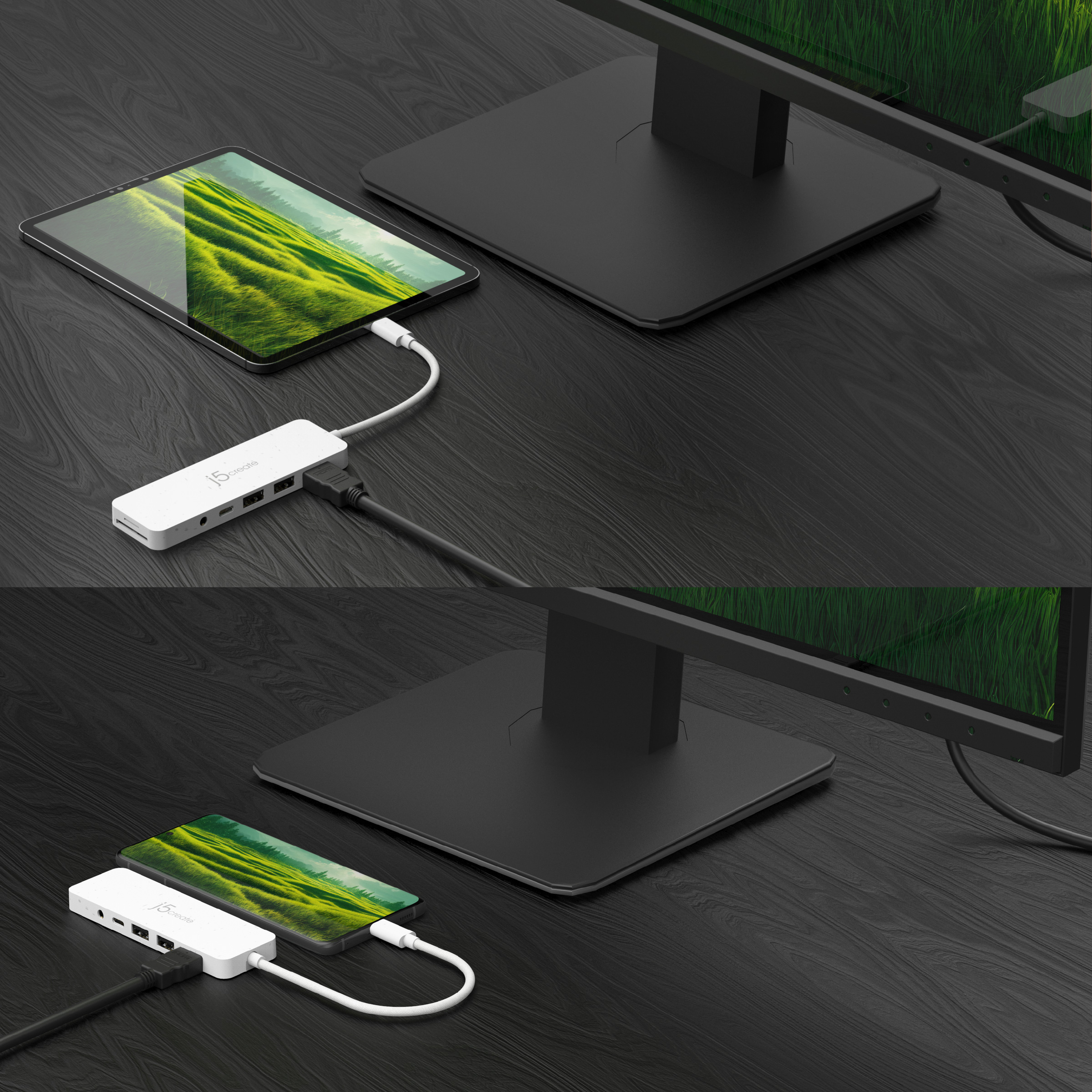 Порт-реплікатор J5CREATE Eco-Friendly 6-in-1 USB-C Multi-Port Hub with PD100W Rose (JCD373ER-N)