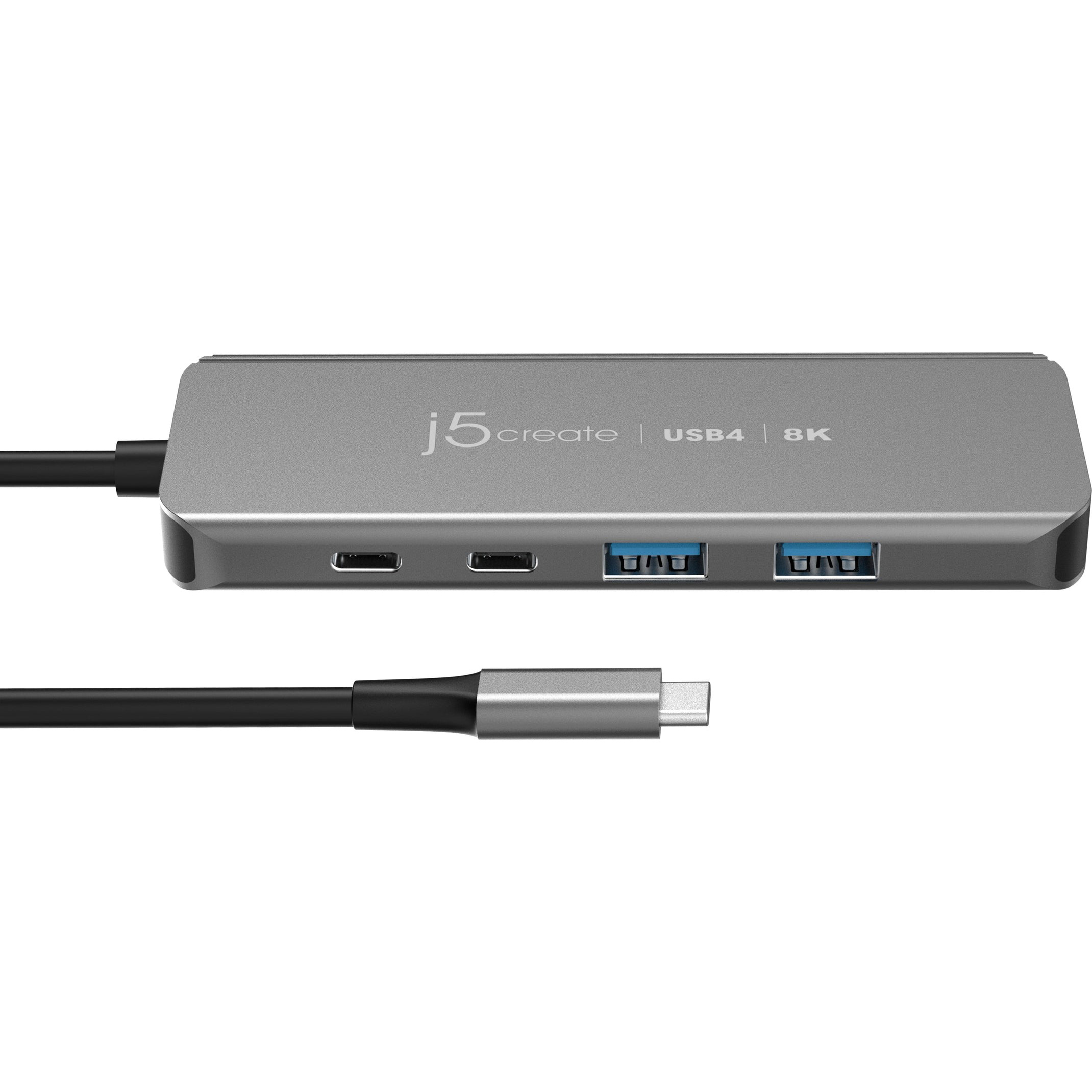 Порт-реплікатор J5CREATE USB4 8K60 Slim Hub (JCH453-N)