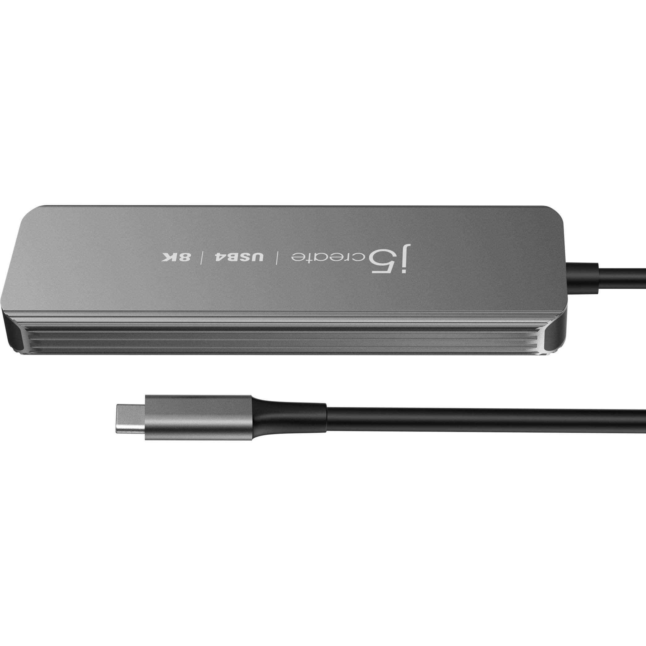 Порт-реплікатор J5CREATE USB4 8K60 Slim Hub (JCH453-N)