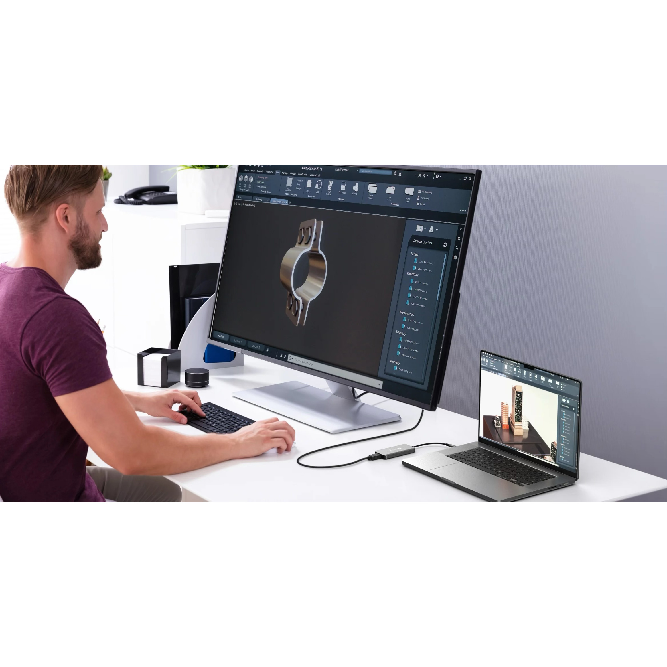 Порт-реплікатор J5CREATE USB4 8K60 Slim Hub (JCH453-N)