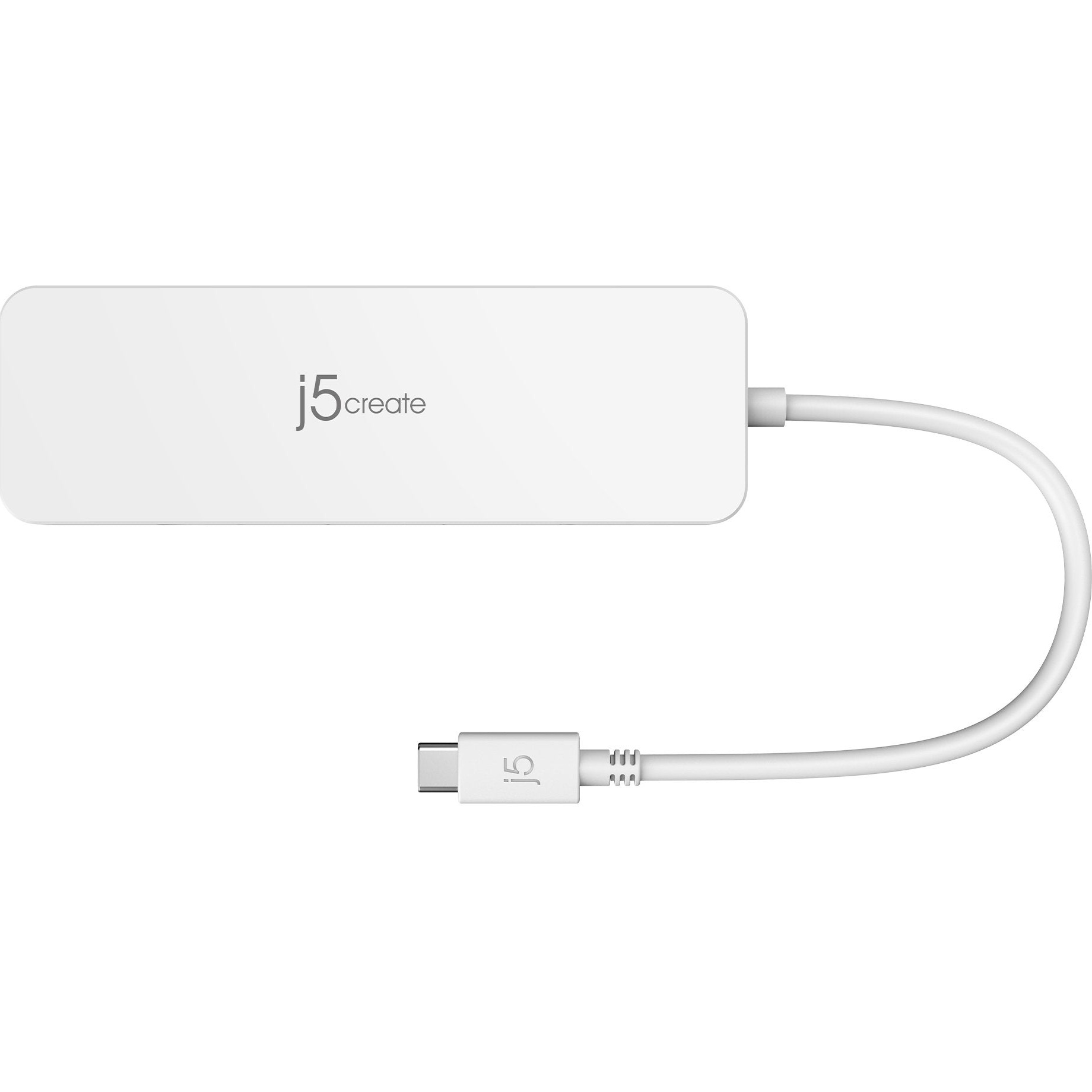 Порт-реплікатор J5CREATE USB-C Multi-Port Hub with PD60W White (JCD373-N)