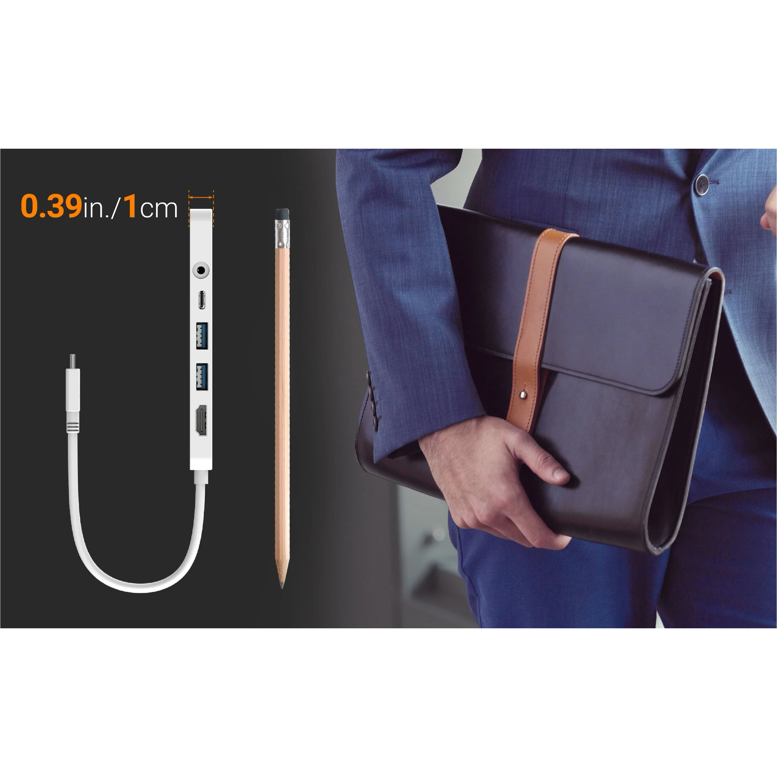 Порт-реплікатор J5CREATE USB-C Multi-Port Hub with PD60W White (JCD373-N)