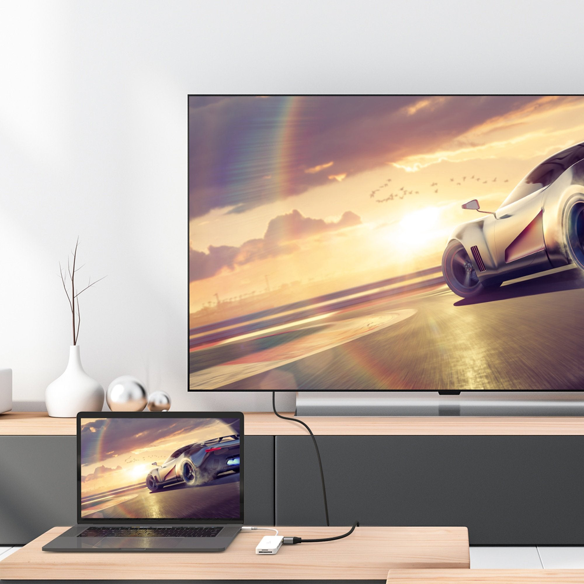 Порт-реплікатор J5CREATE USB-C Multi-Port Hub with PD60W White (JCD373-N)