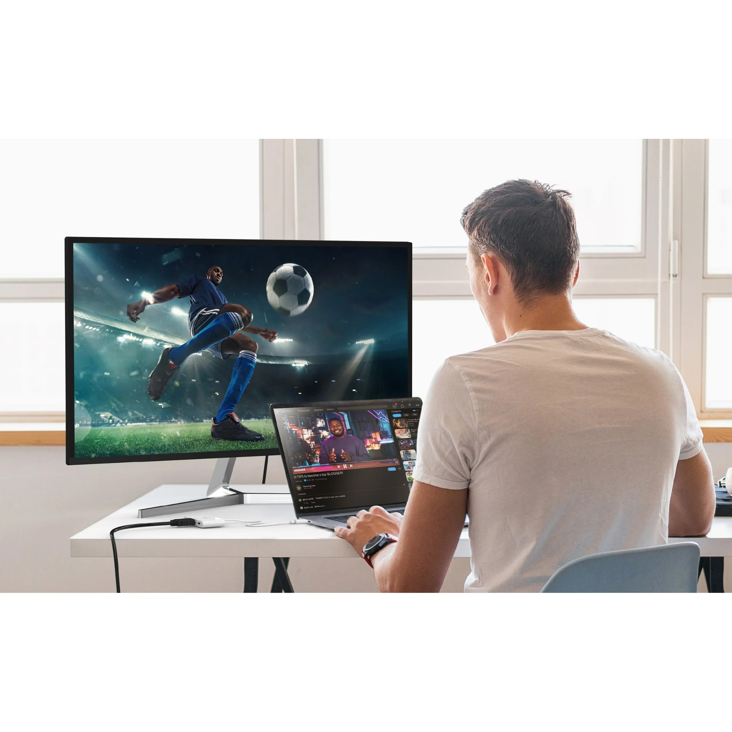 Порт-реплікатор J5CREATE USB-C to HDMI 4K@144Hz & USB3.2 with PD100W Blue (JCA399-N)