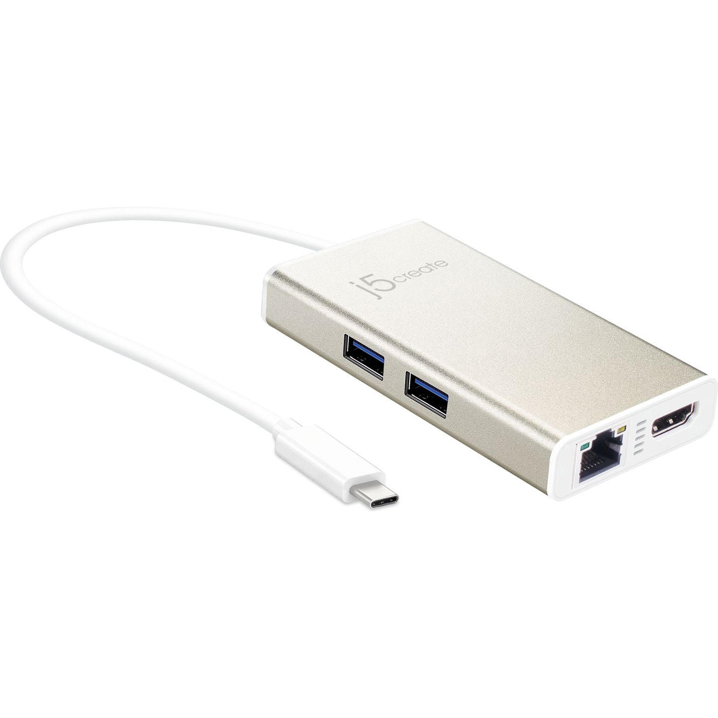 Порт-реплікатор J5CREATE USB-C to HDMI, 2xUSB3.1, LAN, PD3.0 Multi-Adapter (JCA374-N)