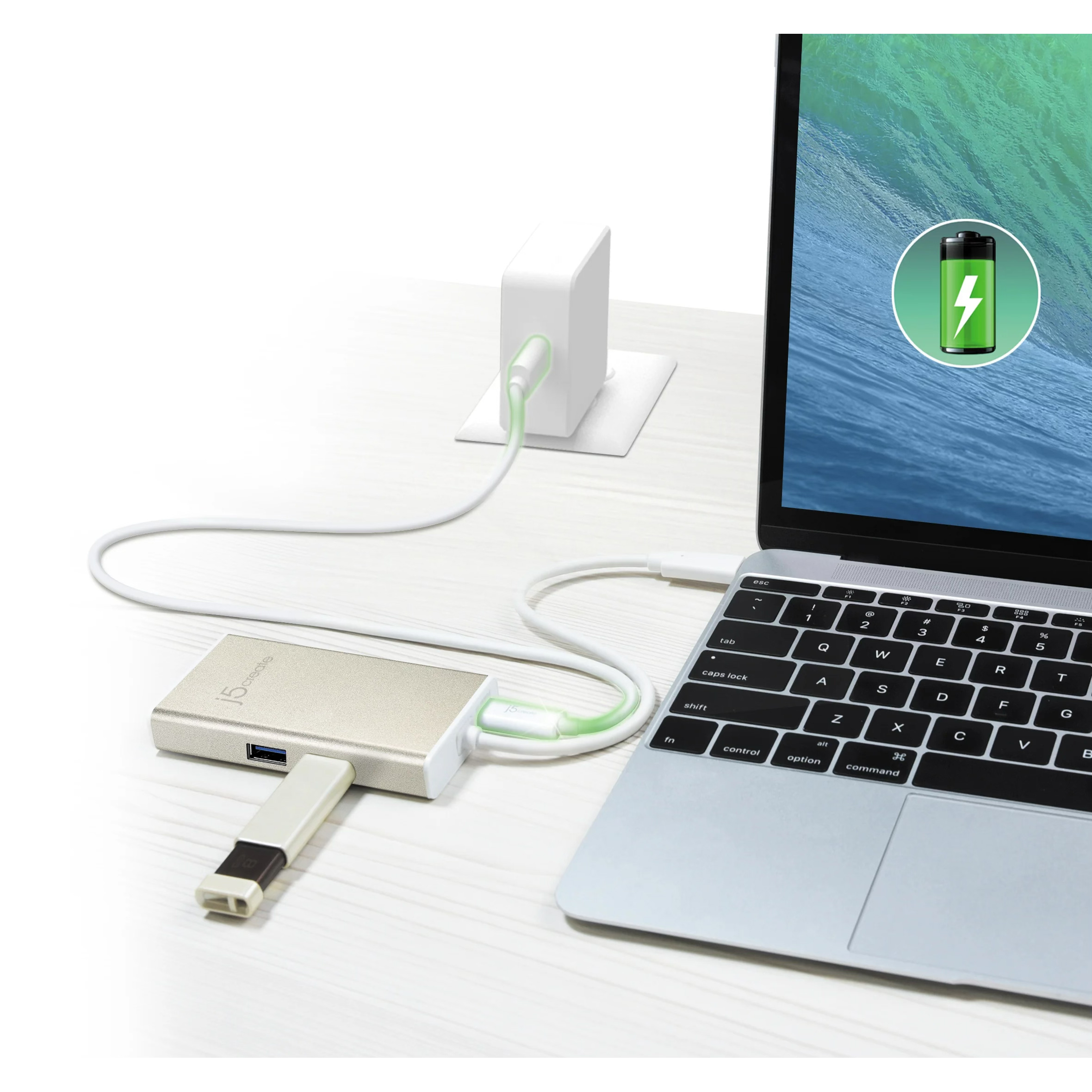 Порт-реплікатор J5CREATE USB-C to HDMI, 2xUSB3.1, LAN, PD3.0 Multi-Adapter (JCA374-N)