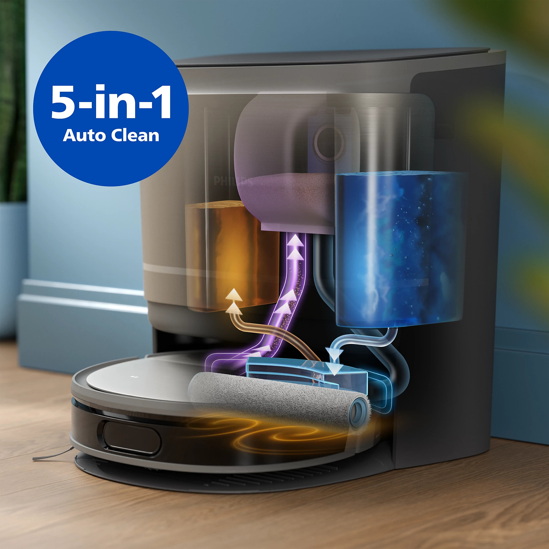 Робот-пилосос PHILIPS HomeRun 9000 (XU9100/10)