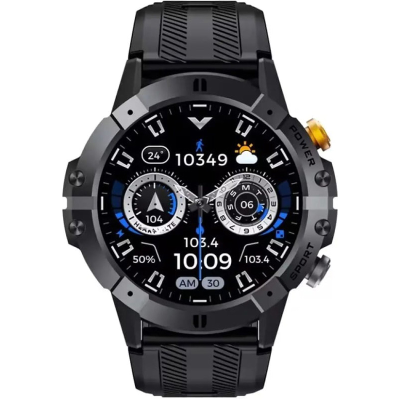 Смарт-часы OUKITEL BT15 Military Smart Watch Black (6941749851031)