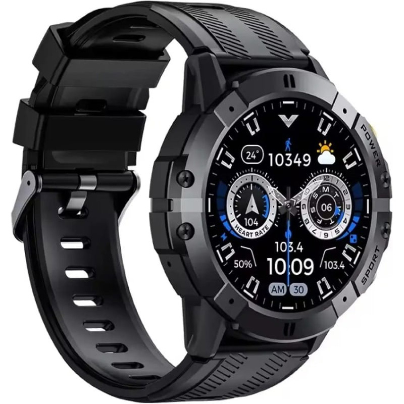 Смарт-часы OUKITEL BT15 Military Smart Watch Black (6941749851031)