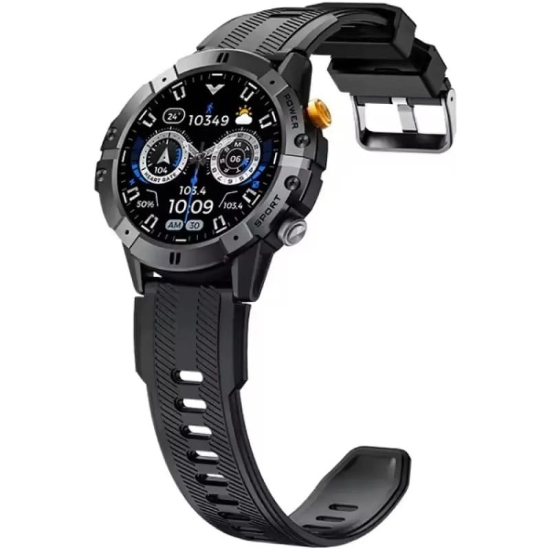 Смарт-часы OUKITEL BT15 Military Smart Watch Black (6941749851031)