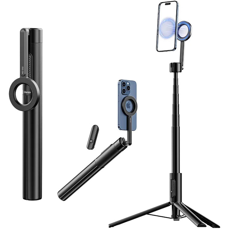 Штатив ULANZI MG-002 Magnetic Phone Selfie Stick Tripod Max Black (M001B)