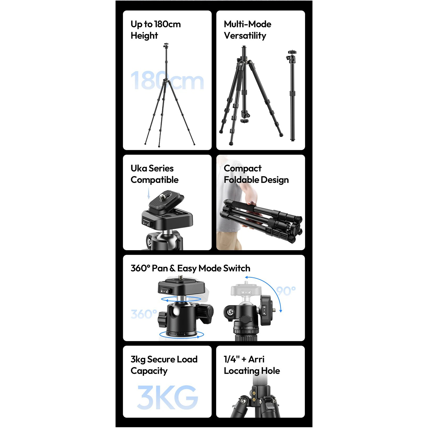 Штатив ULANZI TT53 Traveler-Uka Tripod (T093GBB1)