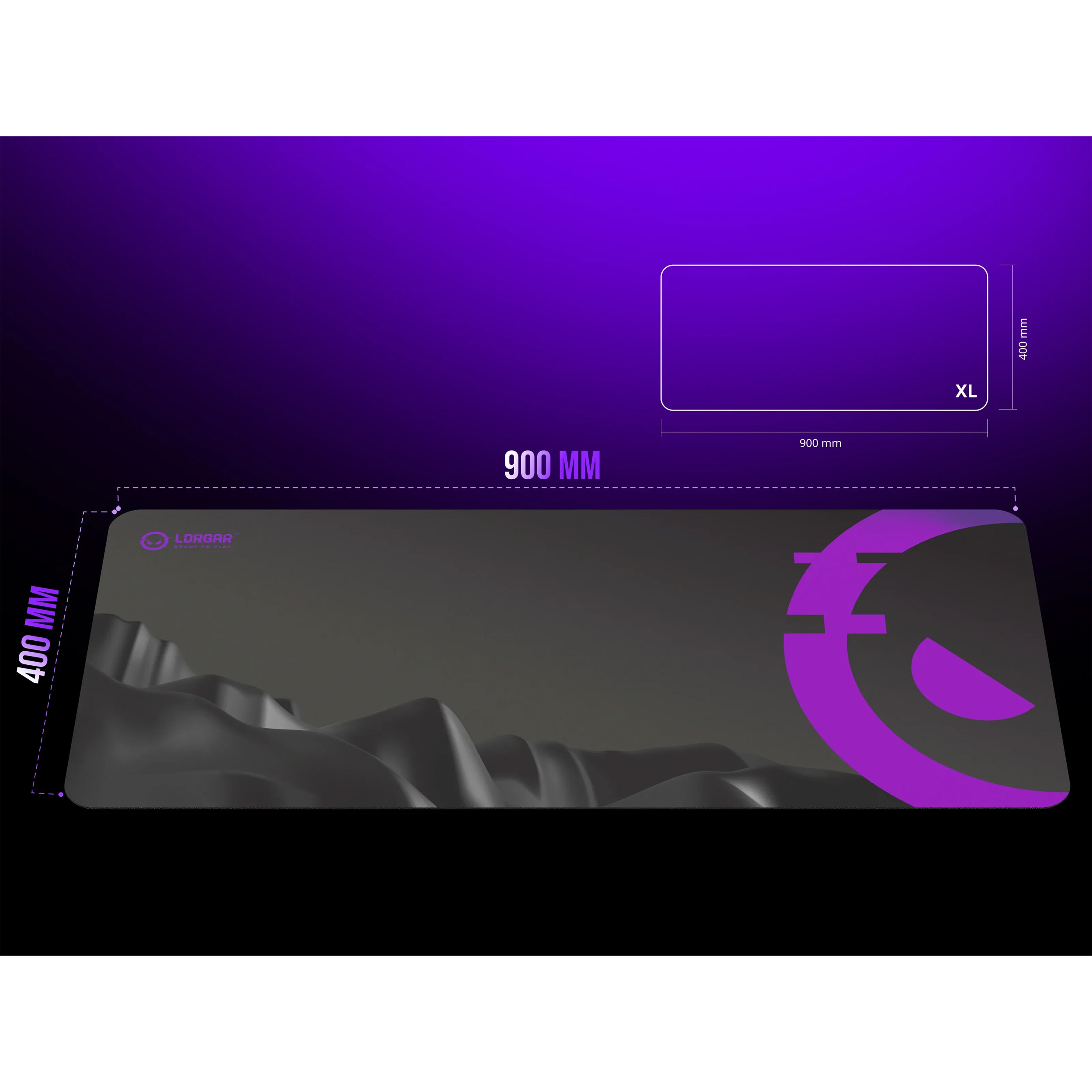 Игровая поверхность LORGAR MPA15XL XL Purple/Black (LRG-MPA15XL)
