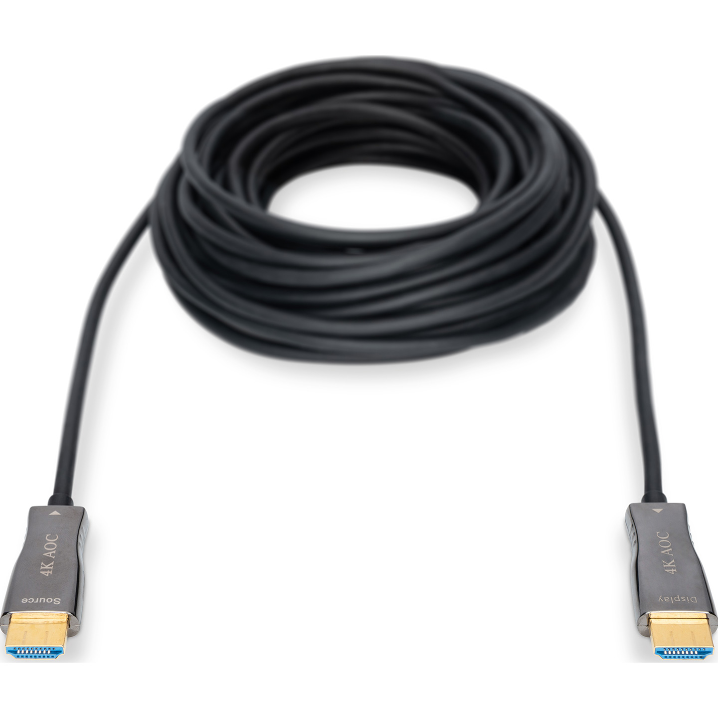 Кабель оптичний (AOC) DIGITUS AOC Hybrid Fiber Optic Cable UHD 4K HDMI v2.0 15м Black (AK-330125-150-S)