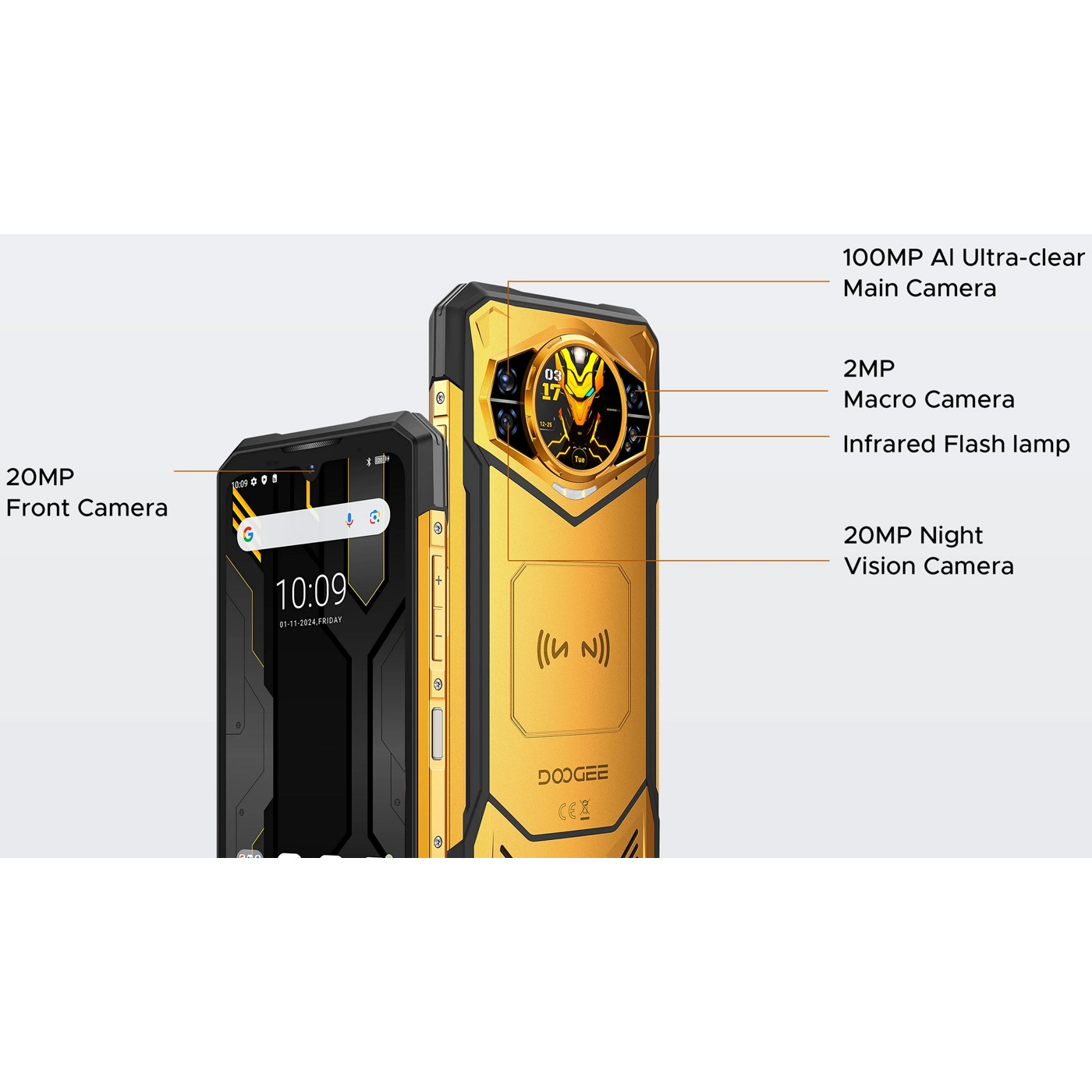 Смартфон DOOGEE S200X VIP Edition 12/512GB Golden Guardian (6923740293805)