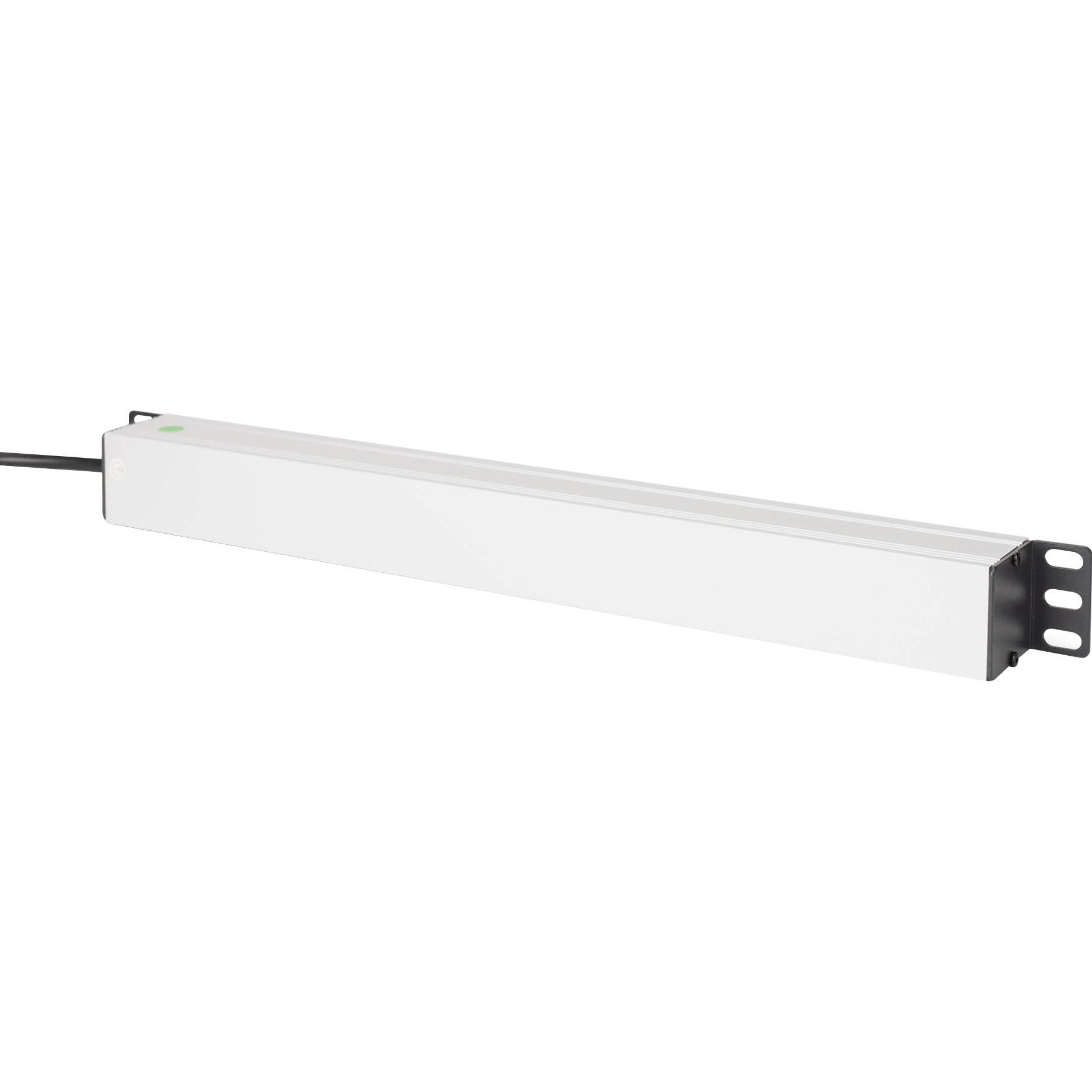 Блок розеток DIGITUS 19" Socket Strip with Aluminum Profile and Back-Up Fuse, 1U, 9xSchuko, 10А, без вимикача, 2м (DN-95437)