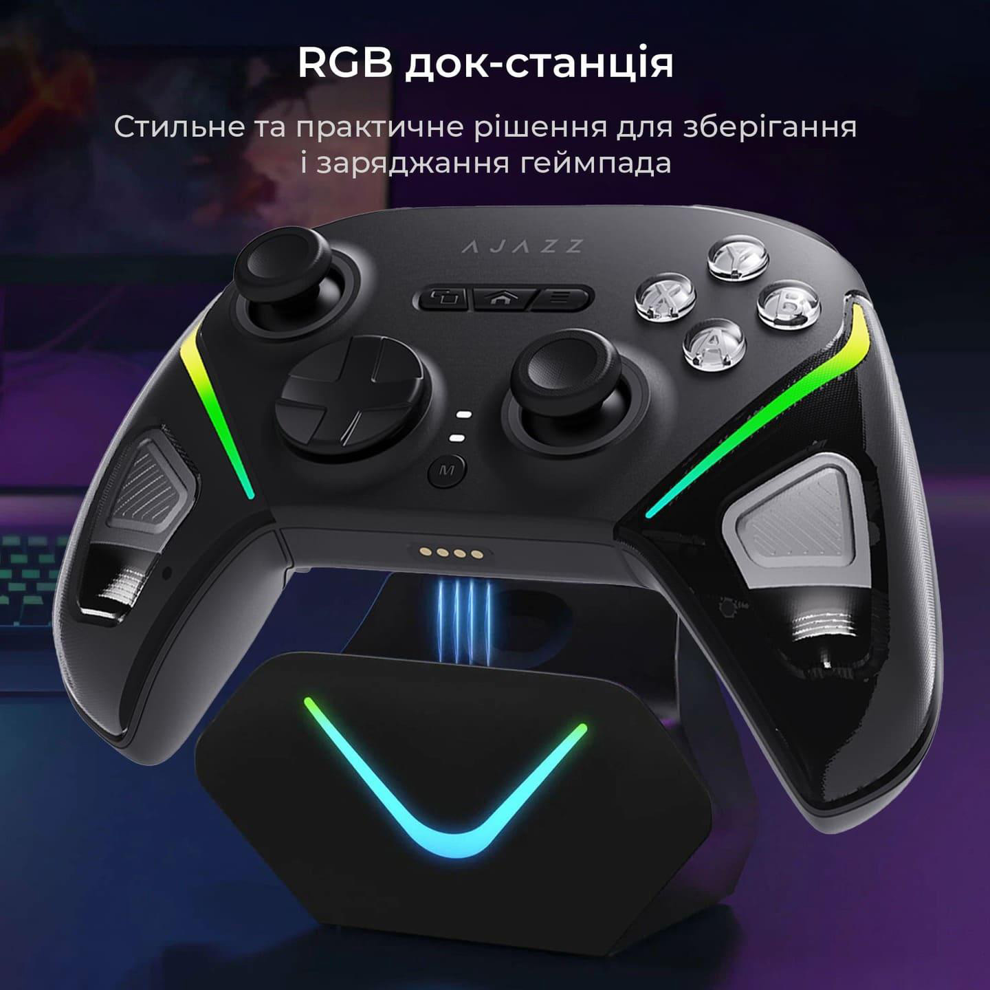Геймпад AJAZZ GP100 Black + Dock Set