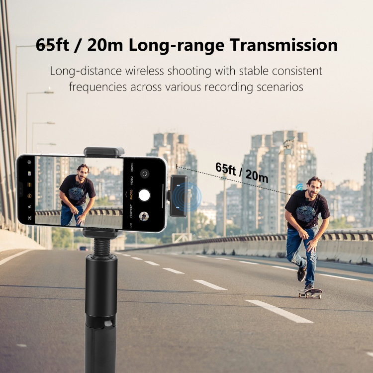 Бездротовий петличний мікрофон PULUZ SmartLink WS300 Magnetic Lavalier Wireless Microphone Black (PU3155B)