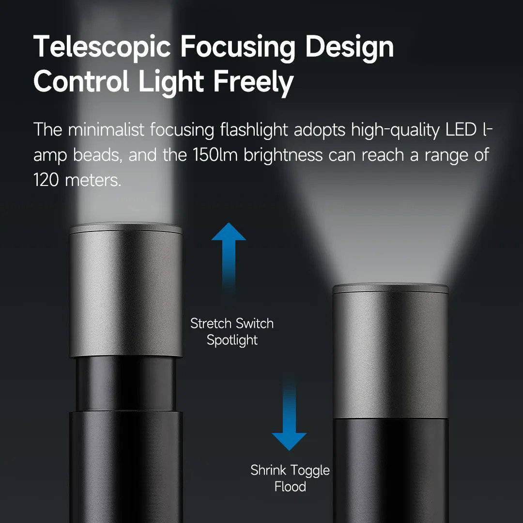 Фонарь NEXTOOL Simplicity Zoom Flashlight (NE20162)