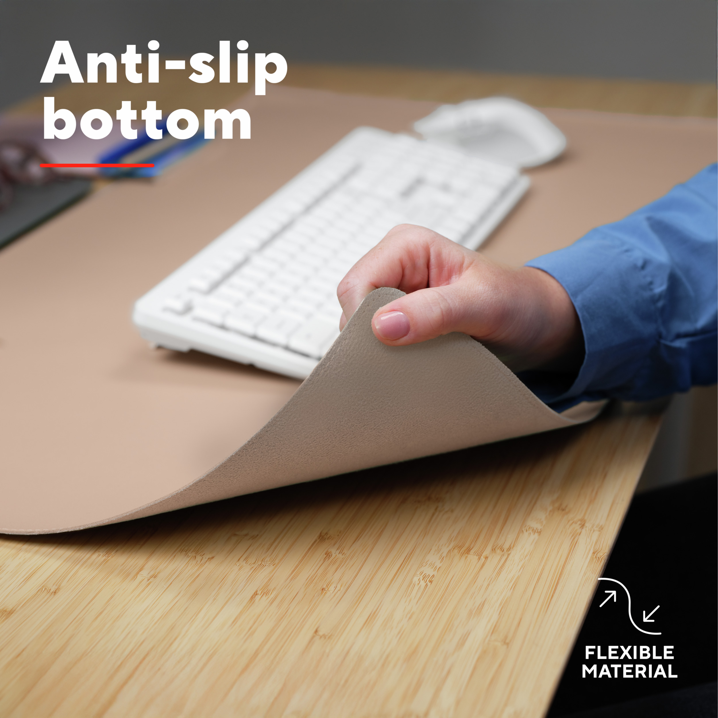Коврик для мыши TRUST Benya Desk Pad XXL Beige (25713)