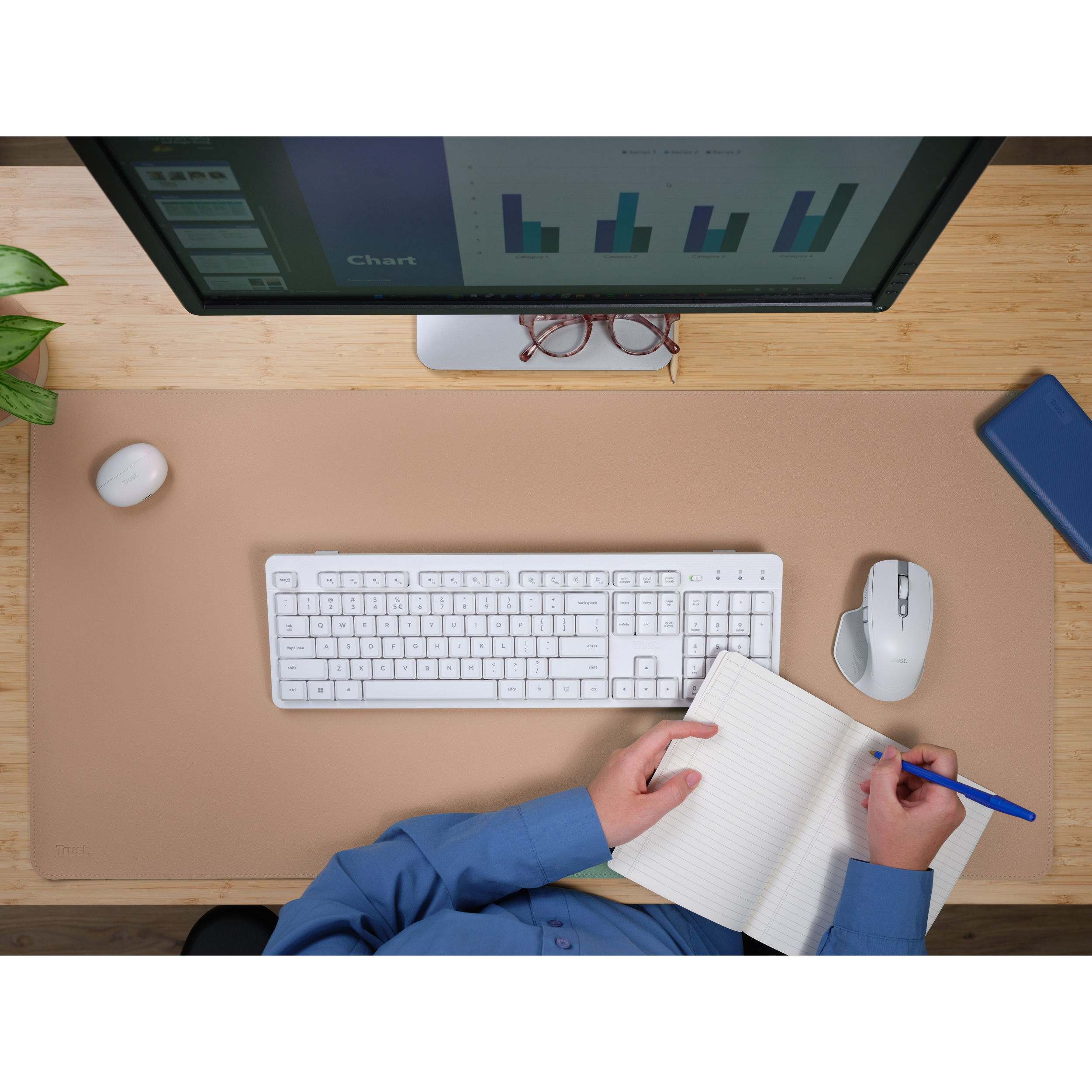 Коврик для мыши TRUST Benya Desk Pad XXL Beige (25713)