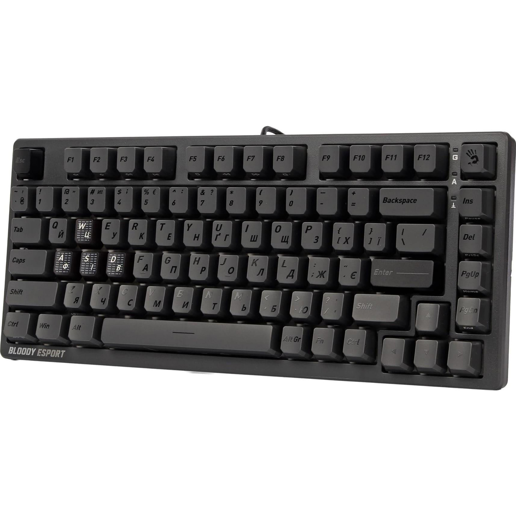 Клавиатура A4TECH BLOODY MS76 MS Magnetic Switch Iron Gray