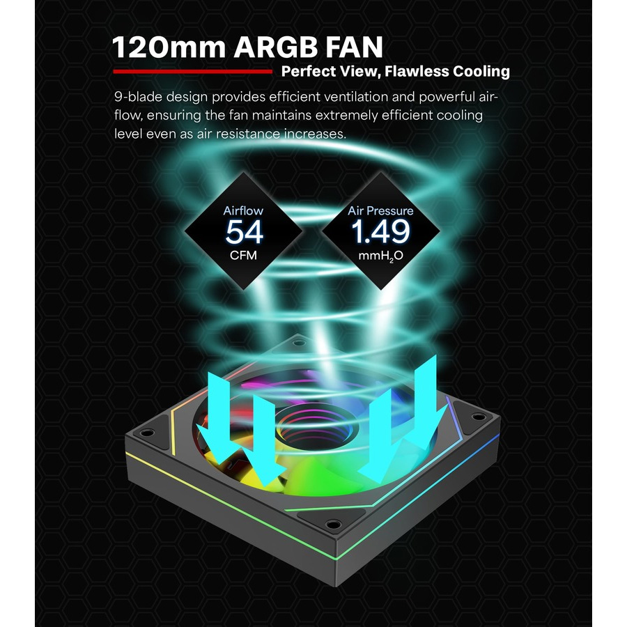 Вентилятор XILENCE Gaming XPF120U.ARGB PWM (XF076)