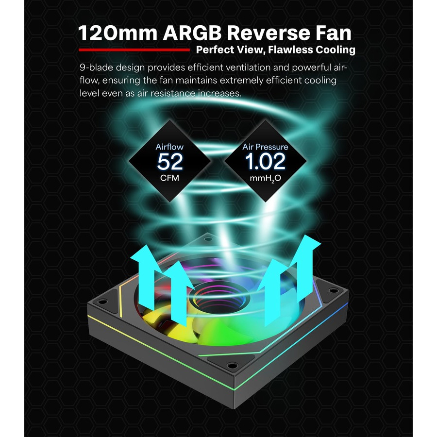 Вентилятор XILENCE Gaming XPF120UR.ARGB PWM Reverse (XF078)