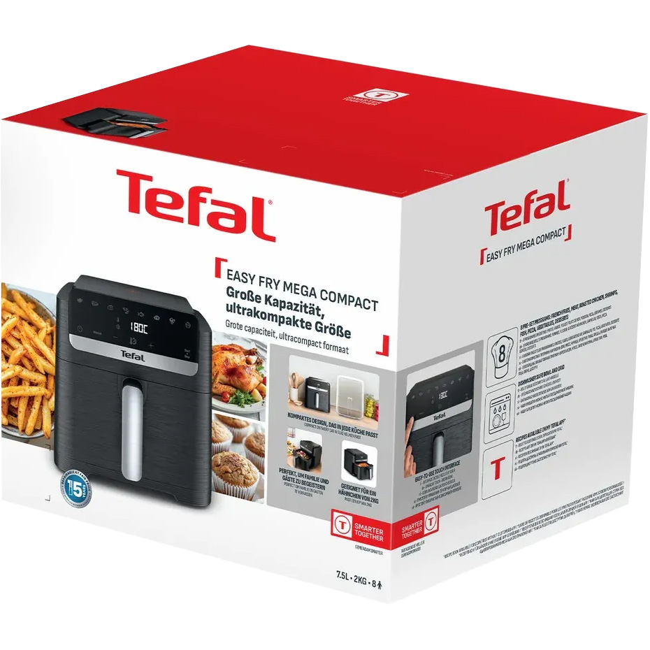 Мультипечь TEFAL Easy Fry Mega Compact EY8618E0 Black