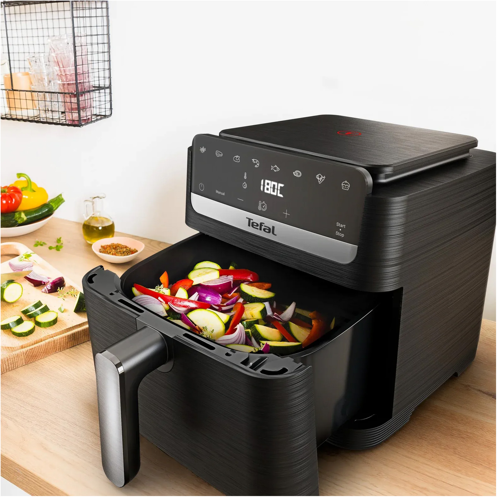 Мультипечь TEFAL Easy Fry Mega Compact EY8618E0 Black