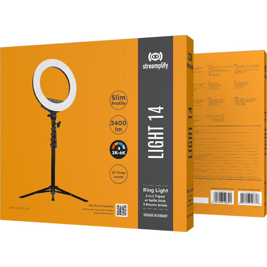 Кольцевая LED лампа STREAMPLIFY Light 14