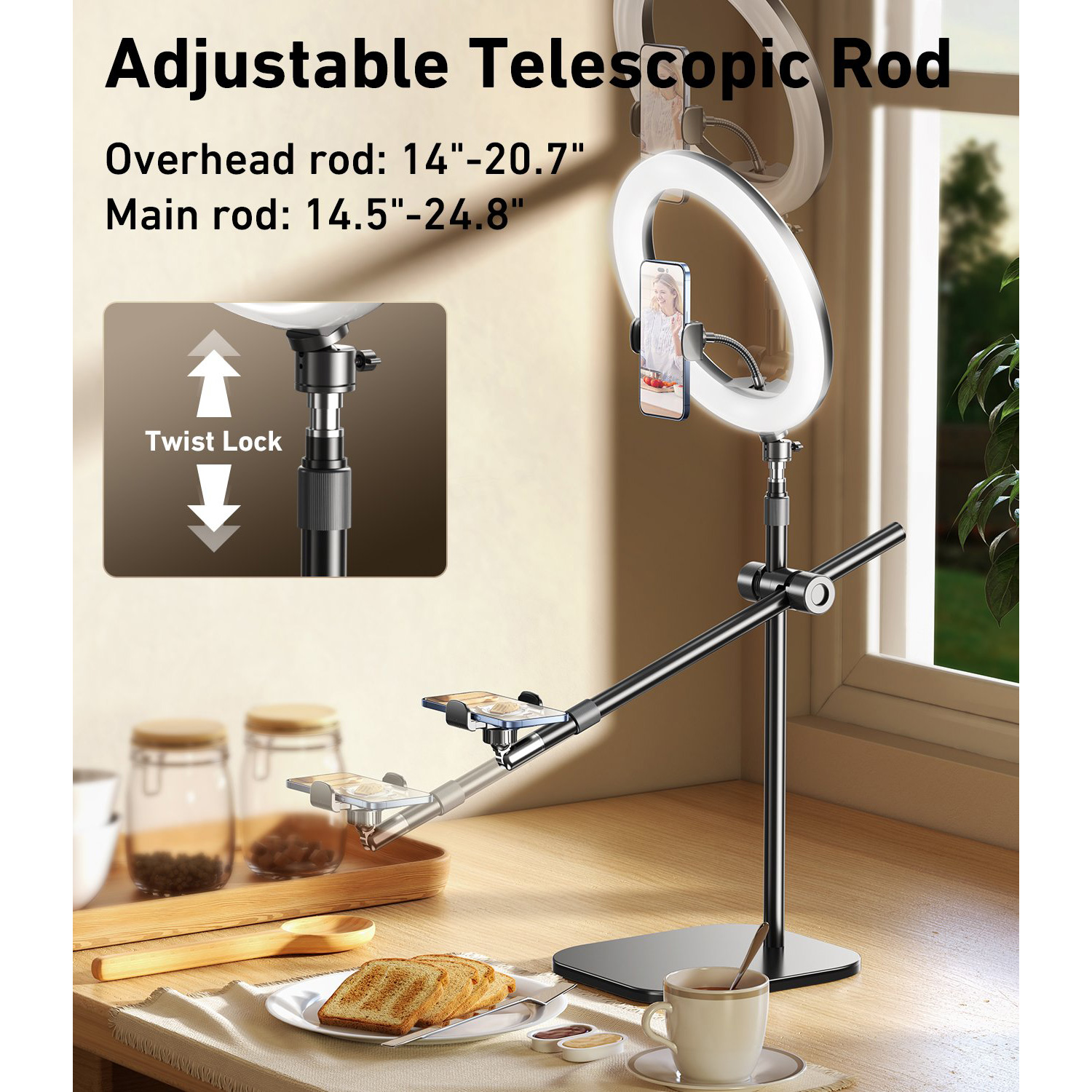 Набір блогера RTAKO ZJ-FP02 Overhead Phone Mount