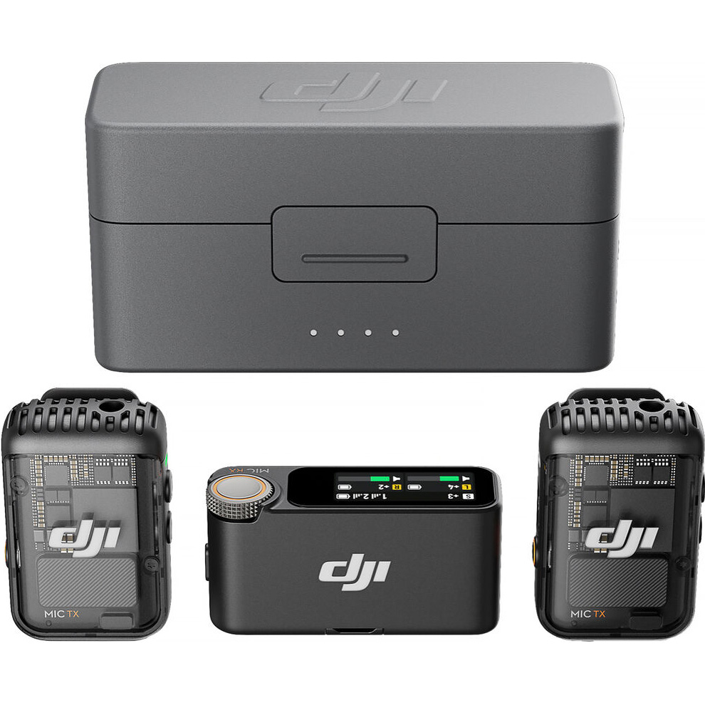 Беспроводной петличный микрофон DJI Mic 2 2TX+1RX Shadow Black