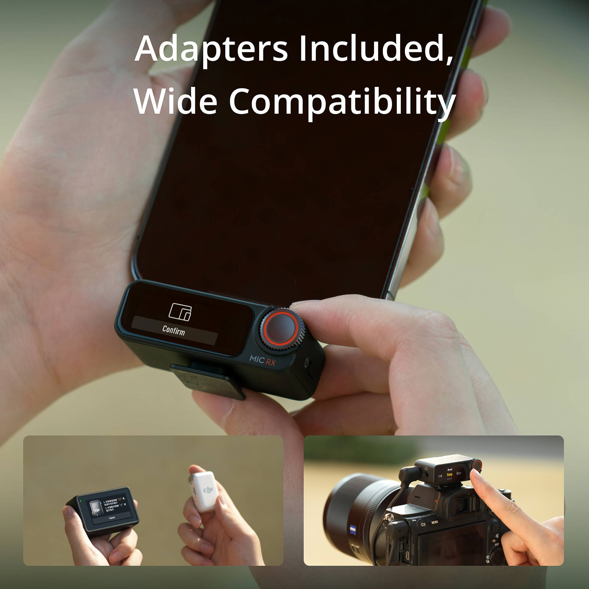 Беспроводной петличный микрофон DJI Mic 2 2TX+1RX Shadow Black