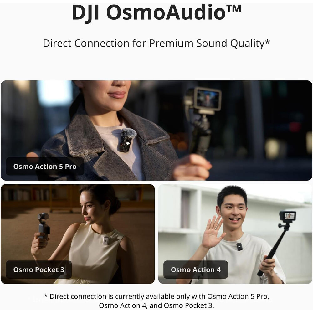 Беспроводной петличный микрофон DJI Mic 2 2TX+1RX Shadow Black