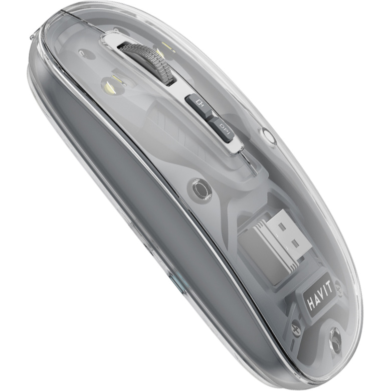 Миша HAVIT HV-MS62WB Pro Transparent Gray