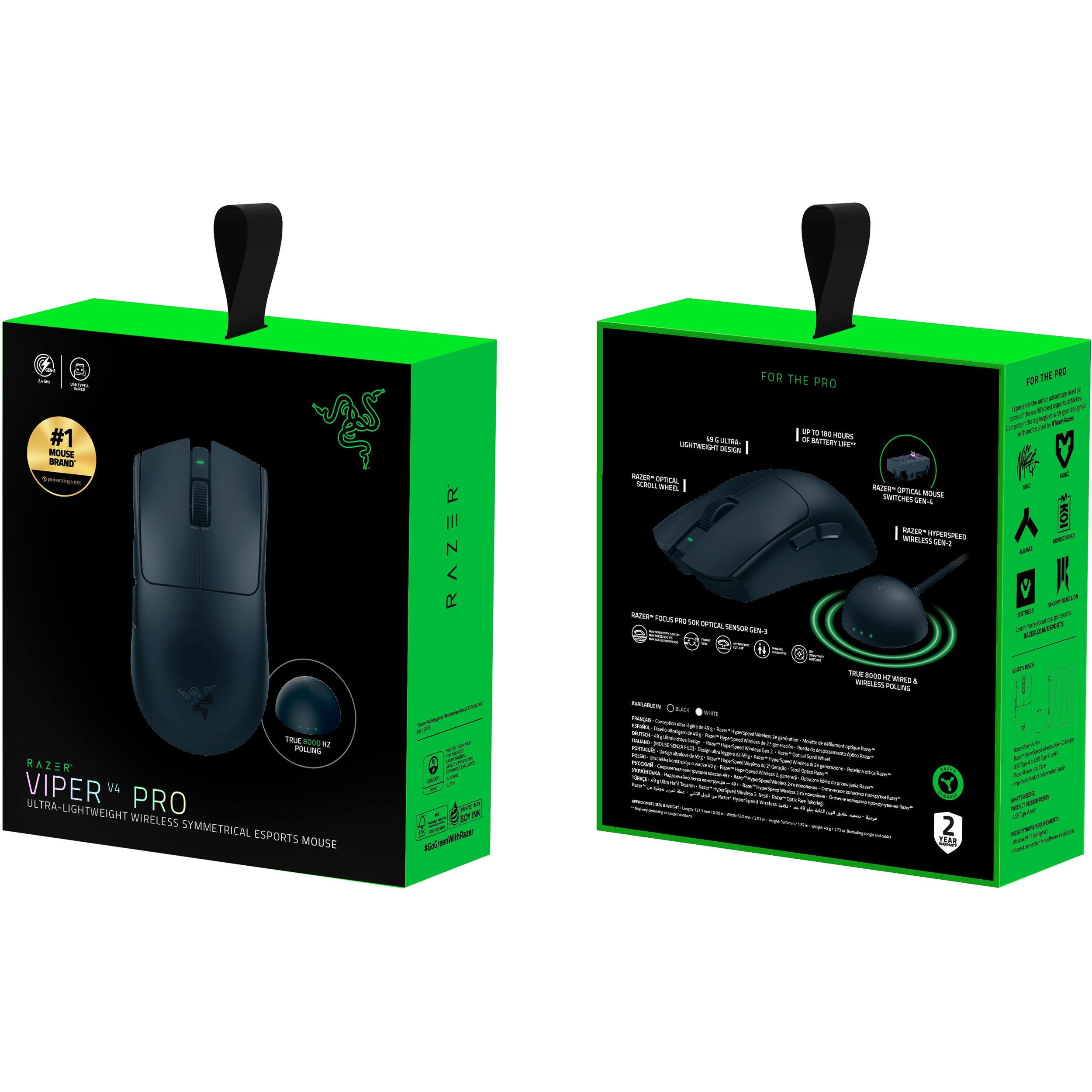 Миша ігрова RAZER Viper V4 Pro Wireless Black (RZ01-05630100-R3G1)