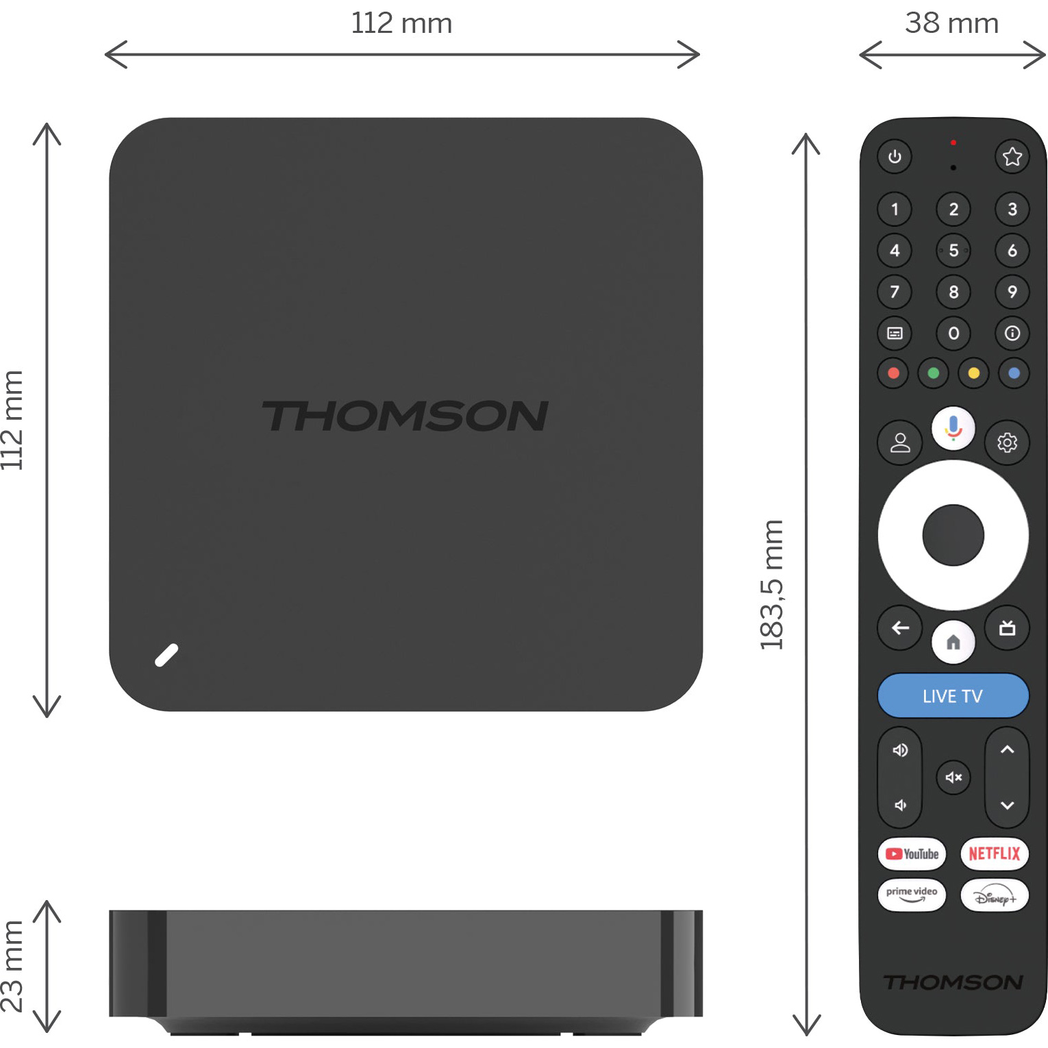 Медиаплеер THOMSON Streaming Box 245 4K UHD