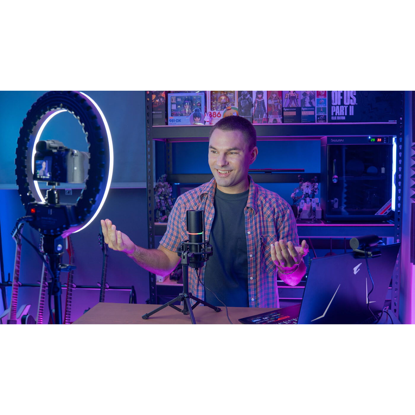Мікрофон для стримінгу/подкастів STREAMPLIFY Mic Tripod