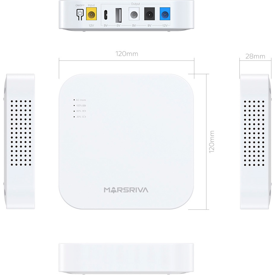 ИБП для роутера MARSRIVA KP4 18W 10000mAh