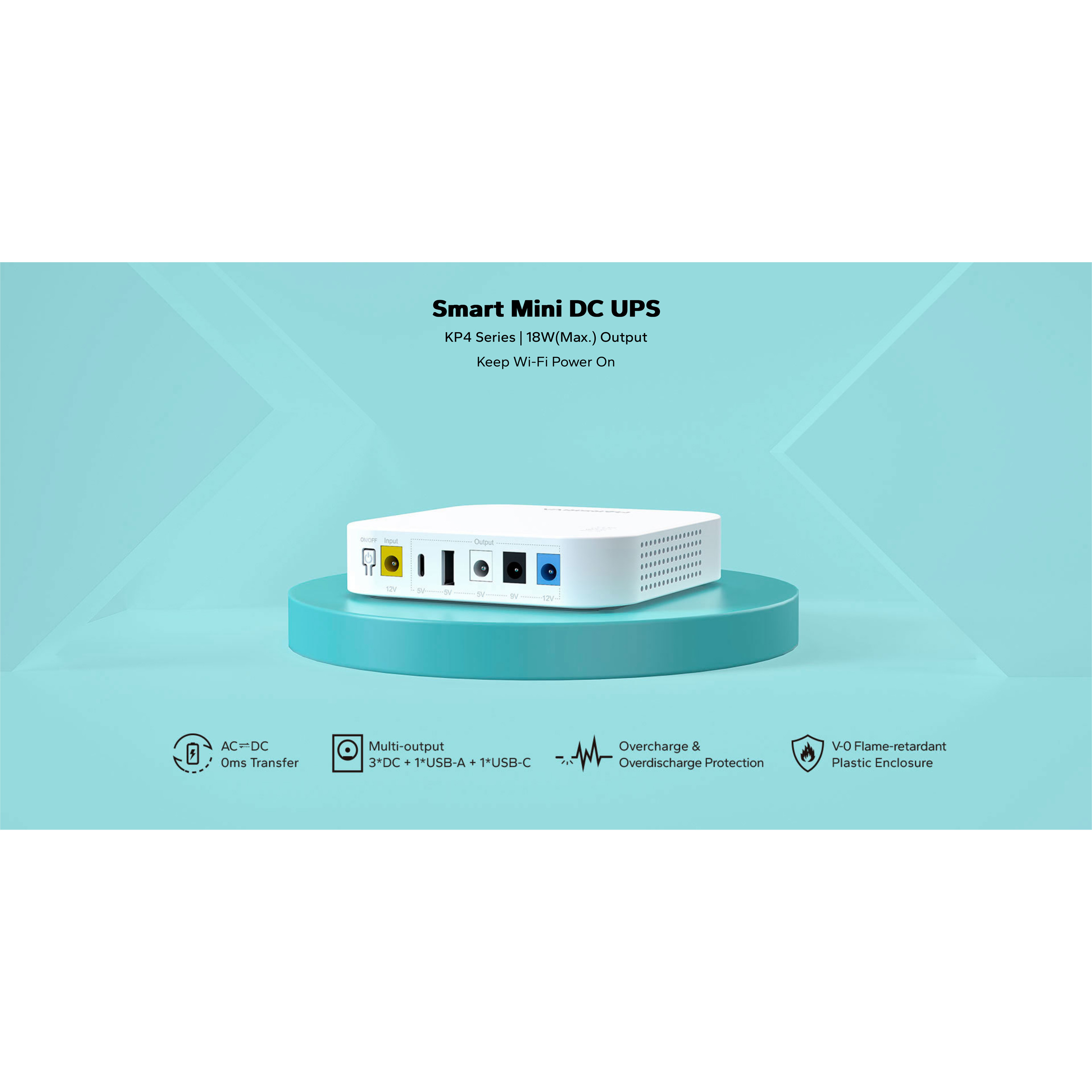 ИБП для роутера MARSRIVA KP4 18W 10000mAh