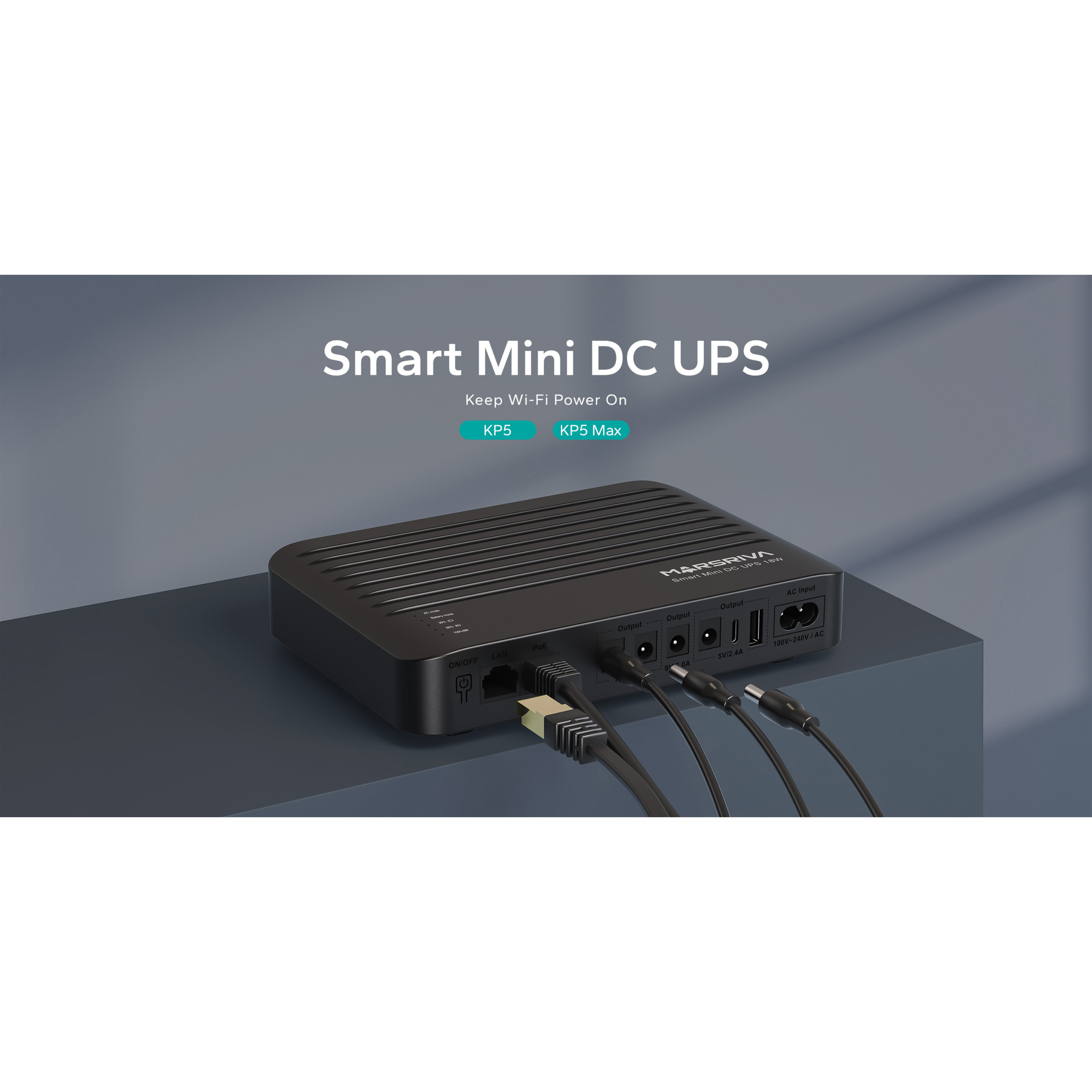 ДБЖ для роутера MARSRIVA KP5 Max 18W 20000mAh