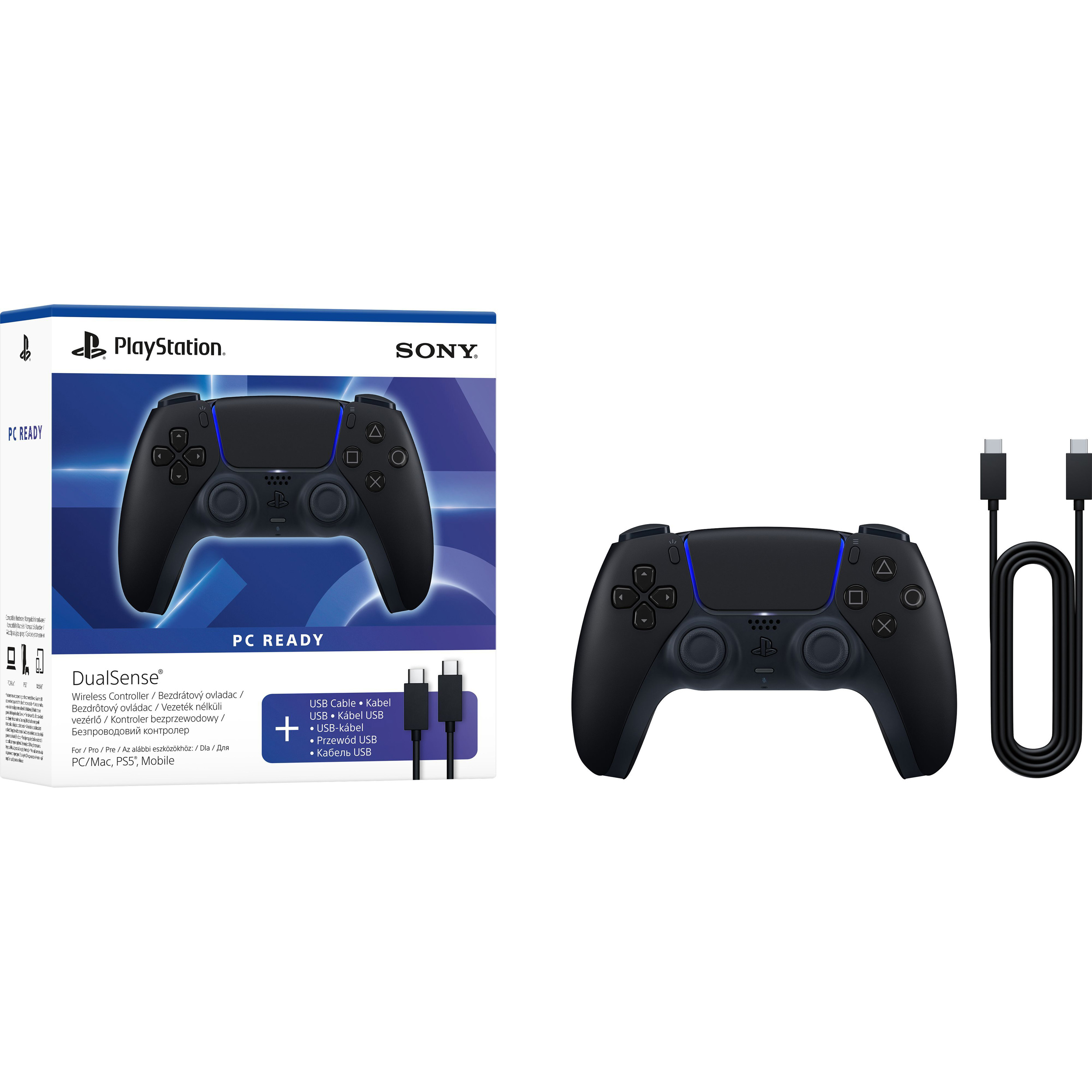 Геймпад SONY DualSense PS5 Midnight Black w/USB-C cable (1000051651)