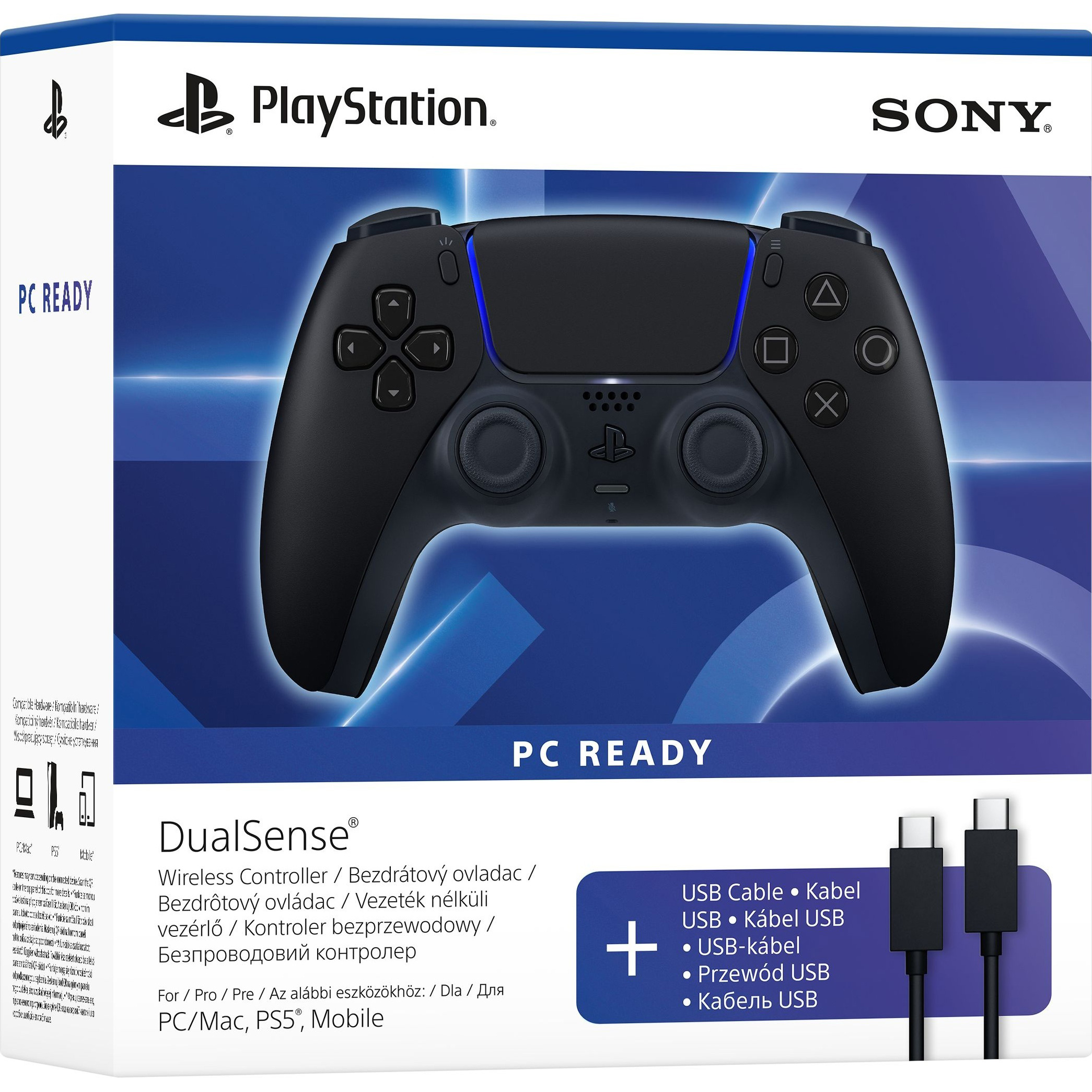 Геймпад SONY DualSense PS5 Midnight Black w/USB-C cable (1000051651)