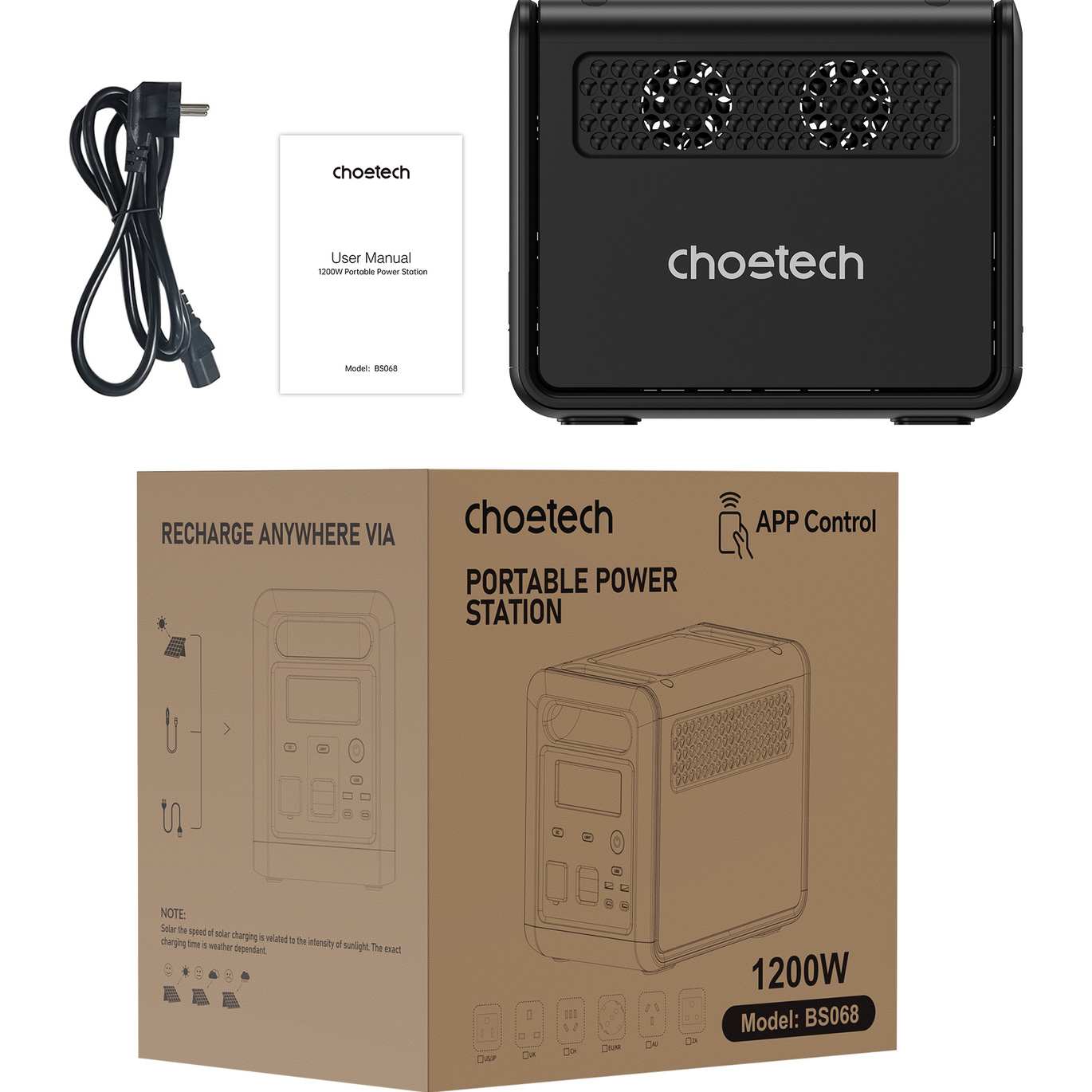 Зарядная станция CHOETECH BS068