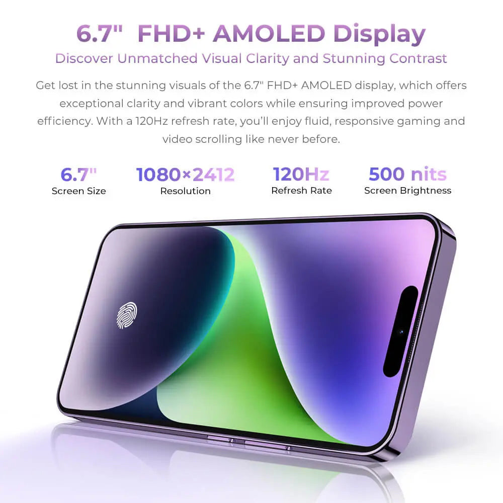 Смартфон OUKITEL P1 8/256GB Purple (6931940766067)