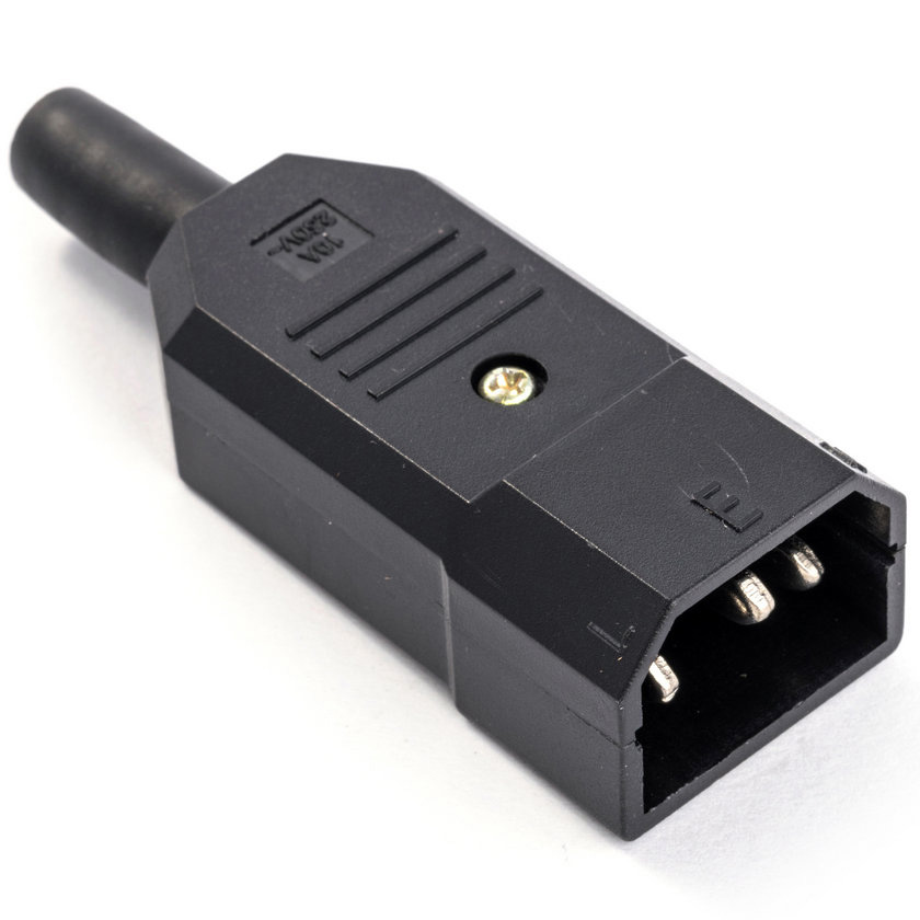 Разъём питания под пайку VOLTRONIC C14 (IEC320) (YT-TPCS-M)