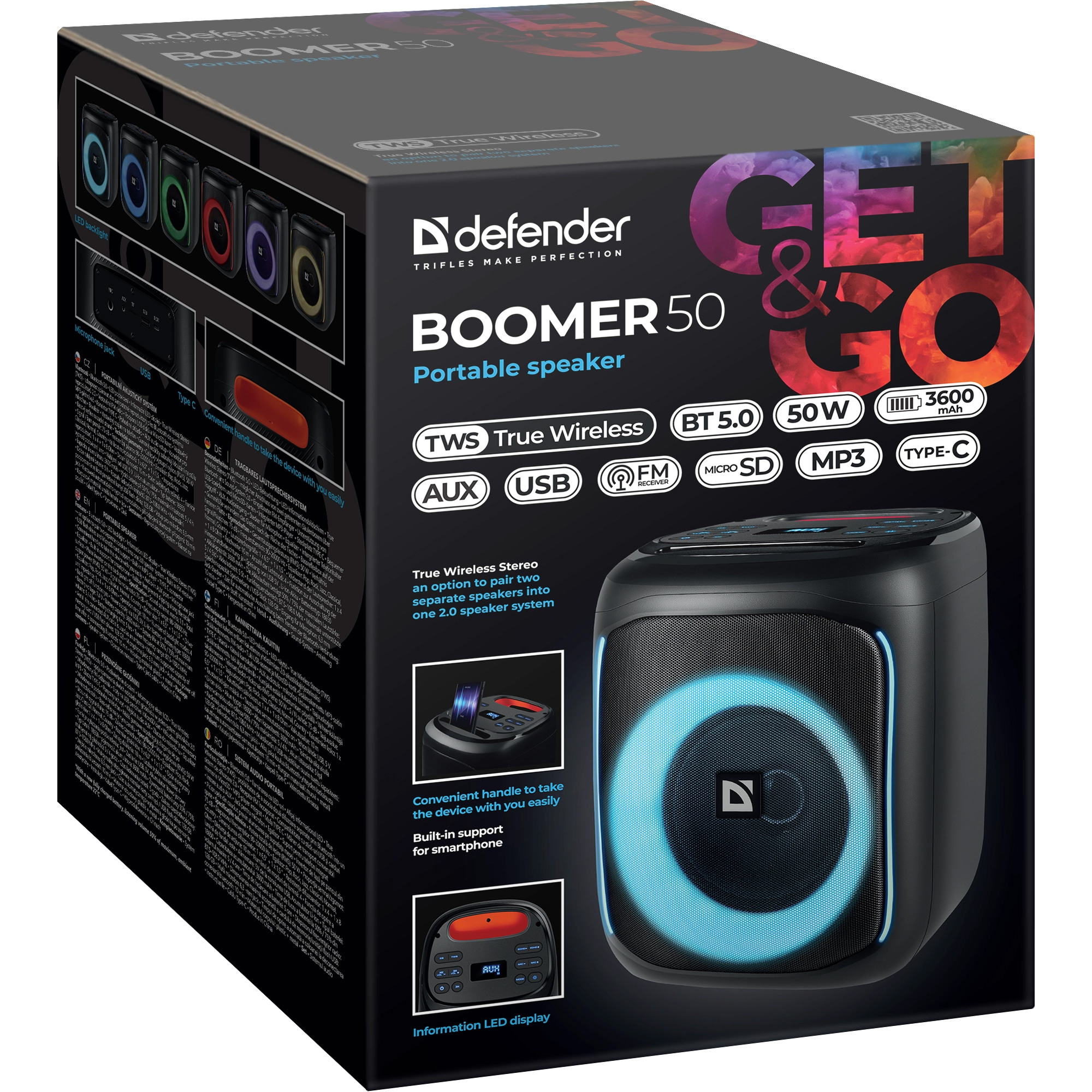 Акустическая система DEFENDER Boomer 50