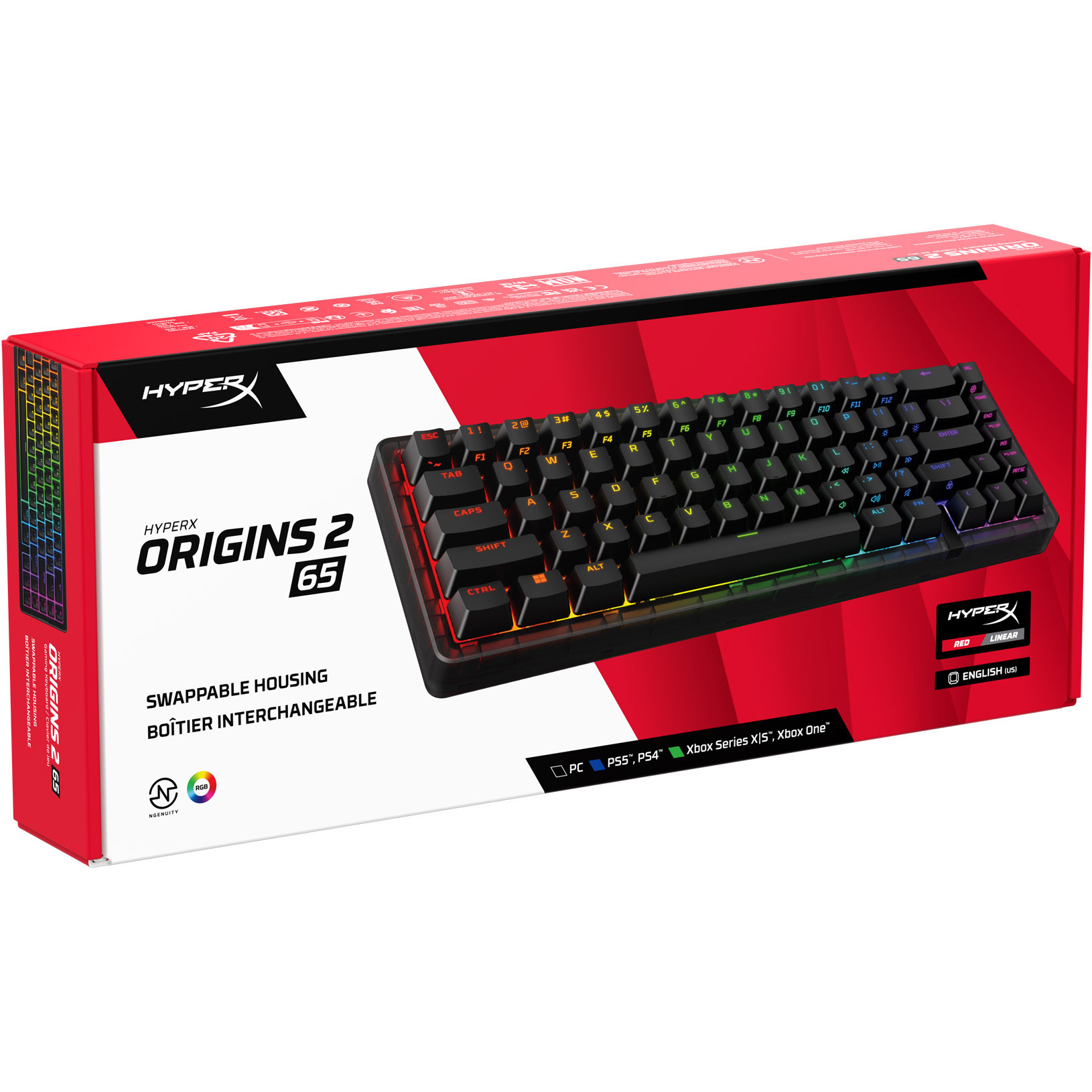 Клавиатура HYPERX Origins 2 65 Red Switch (B4QS3AA)